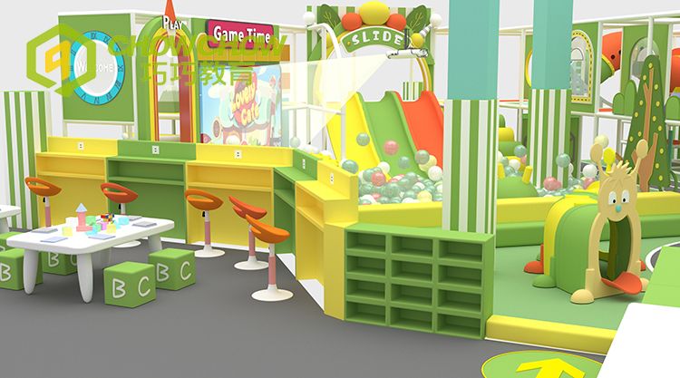 QiaoQiao customize indoor play park equipment commercial soft play naughty castle with adventure obstacles indoor playground kid