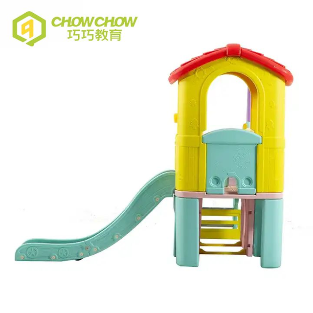 Colorful Children Plastic Playhouse Slide Indoor Playground Set