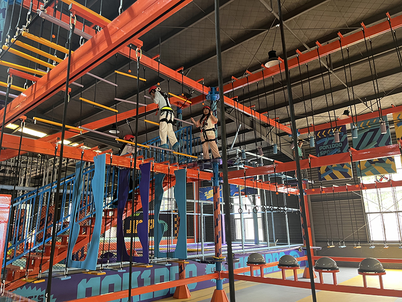Staff safety training for indoor amusement park