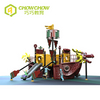 New Design Pirate Ship Theme Outdoor Playground Slide