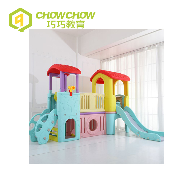 Qiaoqiao Indoor Plastic Playhouse With Slide And Swing Set Toys