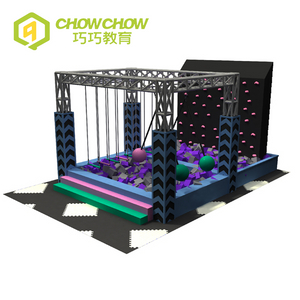 QiaoQiao New Design Kids Customized Indoor Playground Ninjia Course for Sale