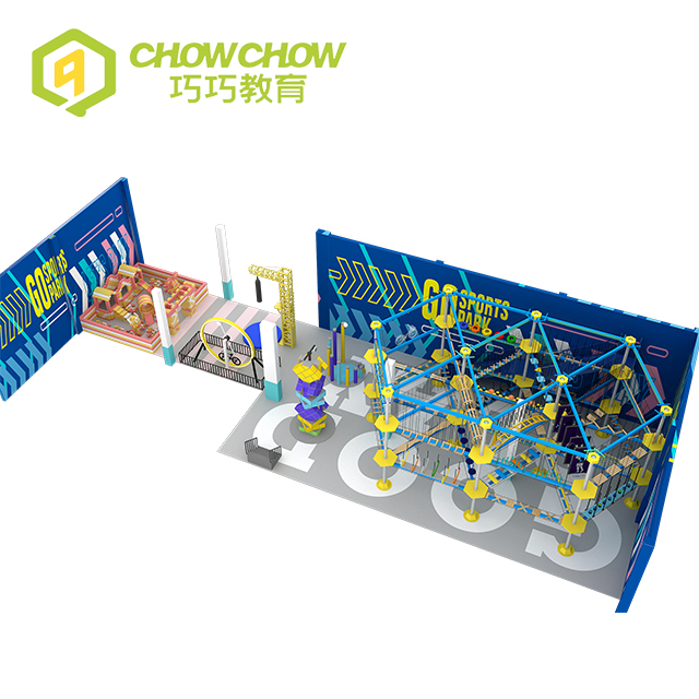 Qiaoqiao High Rope Course Kids Obstacle Amusement Equipment