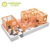 QiaoQiao TUV Certified Amusement Facilities toddler play area set mazes with trampoline small indoor play room center equipment