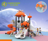QiaoQiao Children's backyard slides kids air plane slide play set outdoor small plastic playground equipment for kindergarten