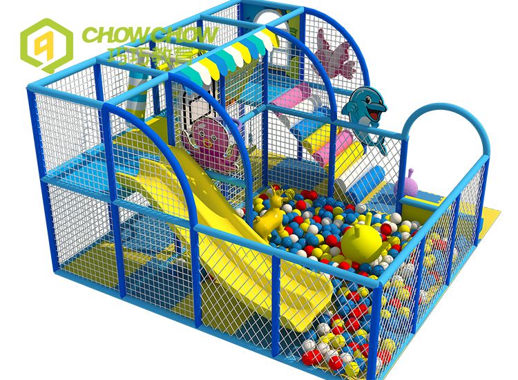 QiaoQiao 25sqm kids indoor play corner small playground equipment slide in ball pit structure indoor soft play area for baby