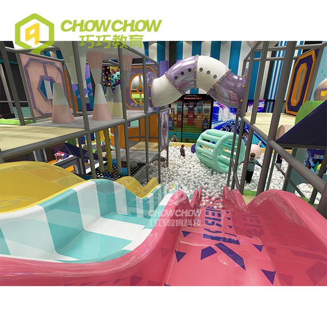 Qiaoqiao 260SQM Playground Equipment With Soft Play Theme Center
