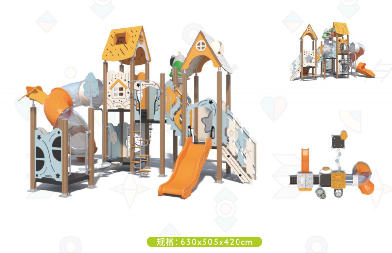 New materials for outdoor playground technical plastic wood (1)