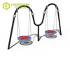 Qiao Qiao adults amusement park patio swings playground garden swing set equipment outdoor double seats swing for school kids