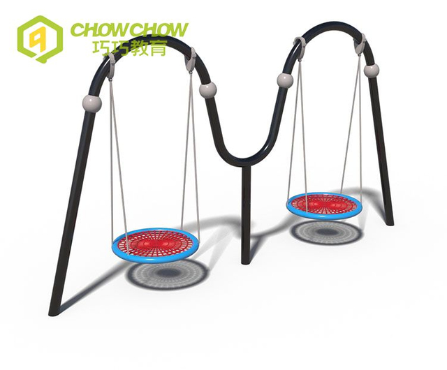 Qiao Qiao adults amusement park patio swings playground garden swing set equipment outdoor double seats swing for school kids