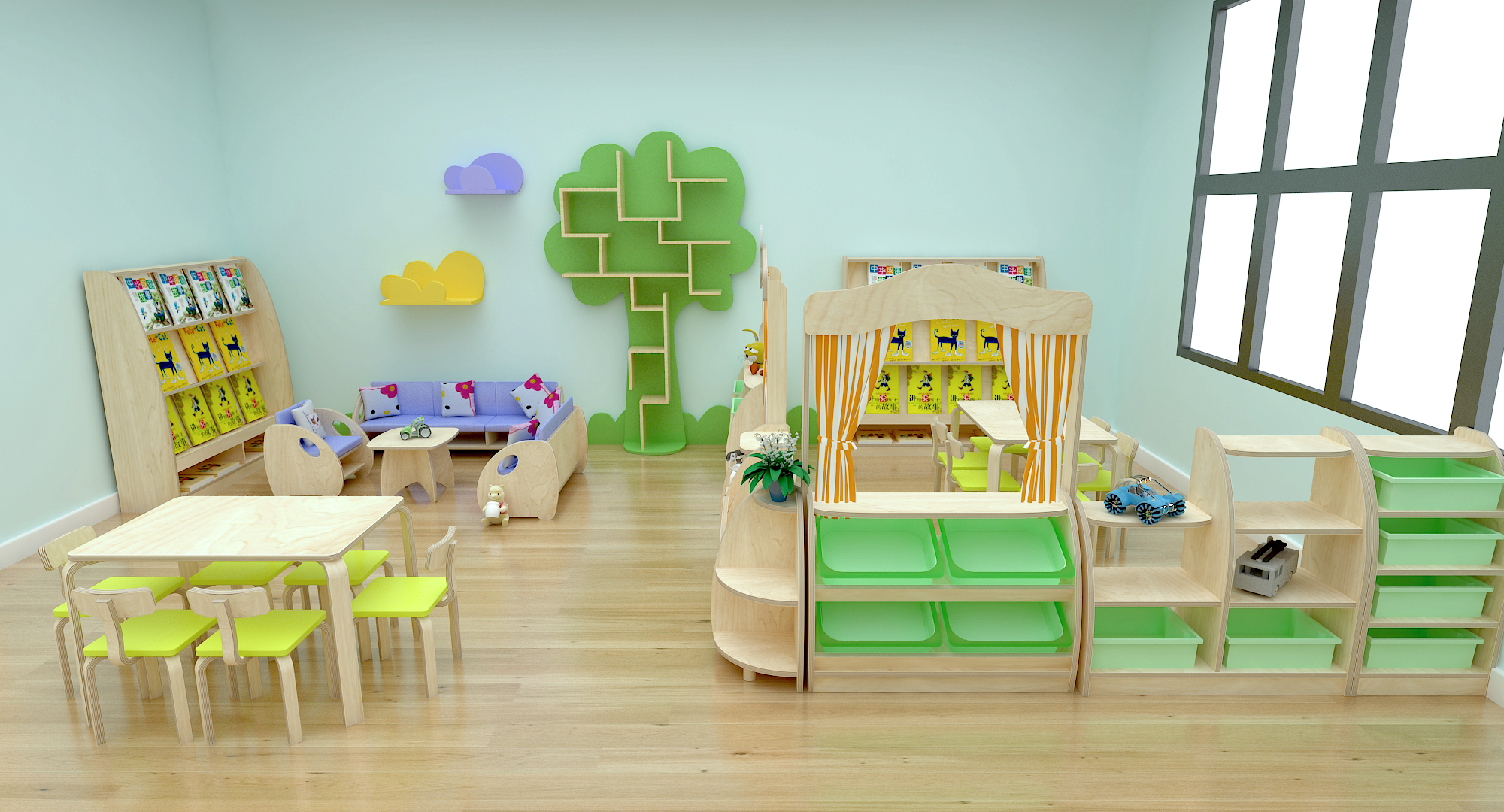 What kind of furniture should kindergarten and daycare owners choose (3)