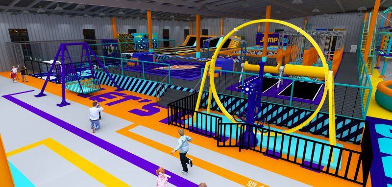 How to build an indoor playground where both adults and children can play (3)