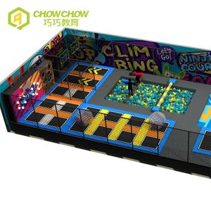 QiaoQiao commercial indoor playground equipment China supplier adults modern small jumping trampoline park for kids games