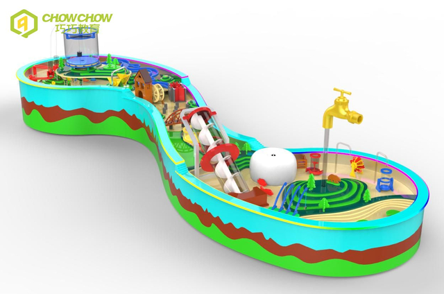 QiaoQiao indoor playground children science amusement water parks Interactive game equipment Water Play Table For kids museum