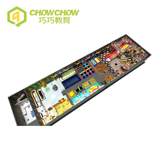 Qiaoqiao Customized Large Indoor Trampoline Park Equipment with Foam