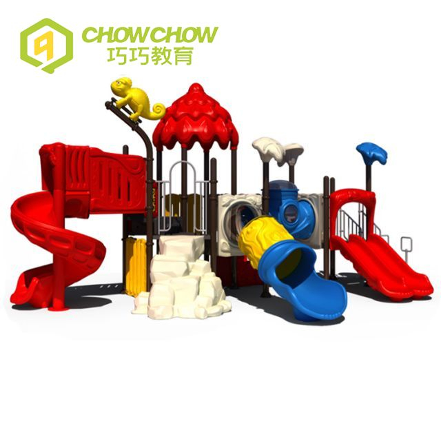 Qiao Qiao Kid Commercial Amusement Park Playground Plastic Slide Park Play Equipment Set