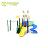 Small size kids outdoor slides outdoor playground with swing sets