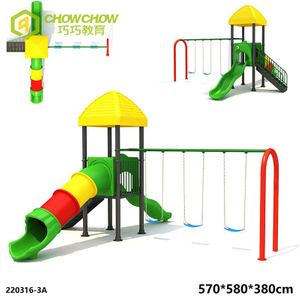 Factory Commercial Plastic Kids play game Outdoor Sports Activity Field Playground Equipment Slide Sets