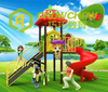 Multifunctional combination outdoor plastic slide children outdoor playground equipment slide for kids