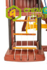 Qiao Qiao plastic game toy house swing with slide and swing for children
