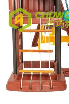 Qiao Qiao plastic game toy house swing with slide and swing for children