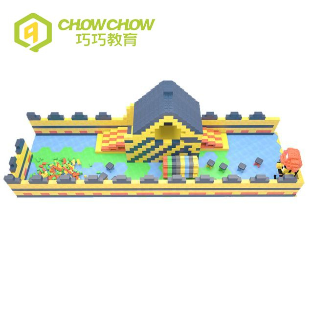 Qiaoqiao Customized Colorful Epp Building Blocks Indoor Playground For Kids