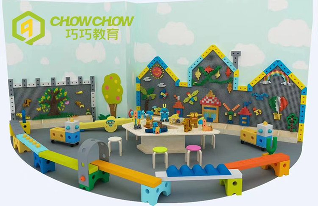 QiaoQiao EVA foam building blocks kids DIY soft blocks interactive wall games educational toys for kindergarten kids classroom