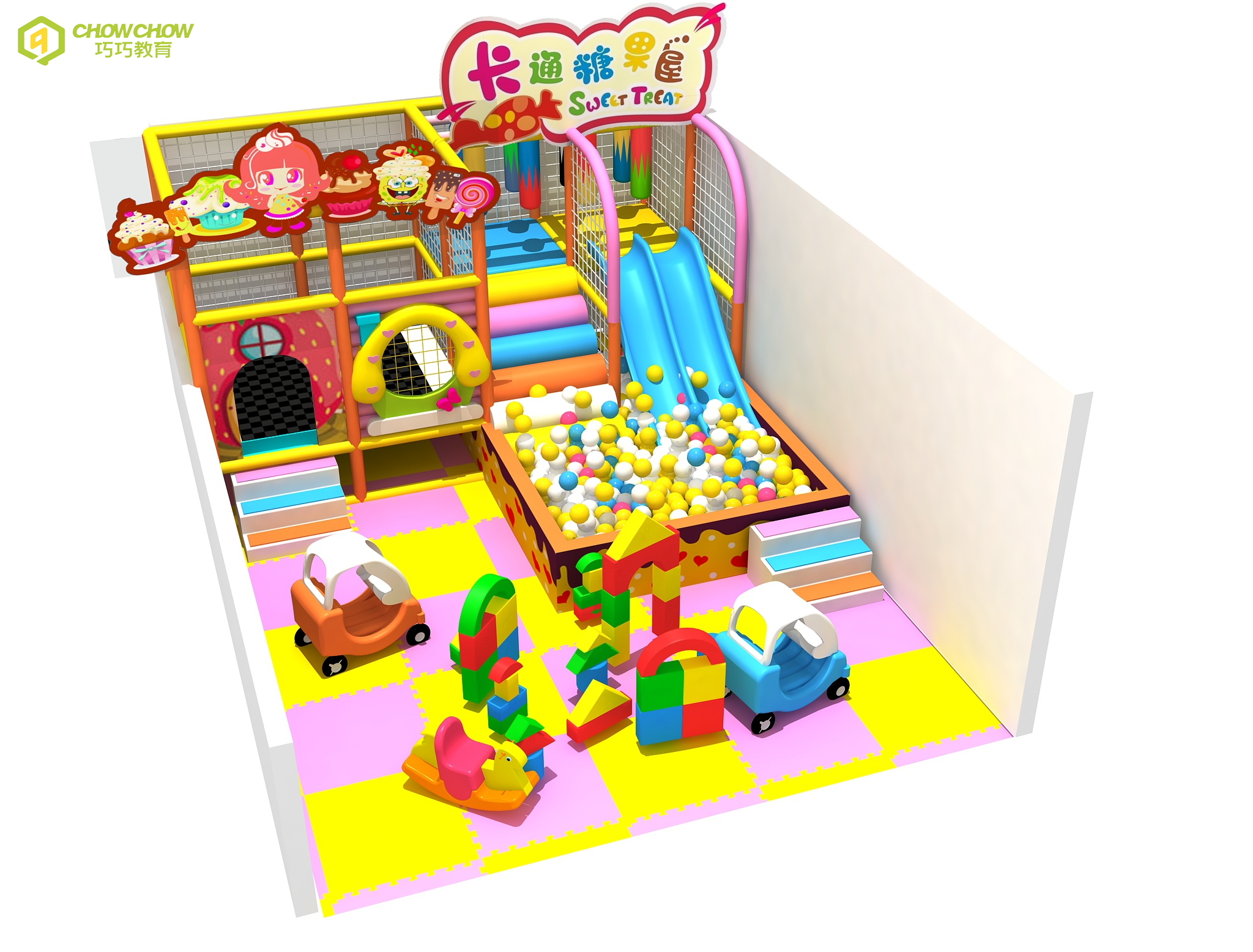 Children commercial colorful castle indoor playground equipment playground indoor