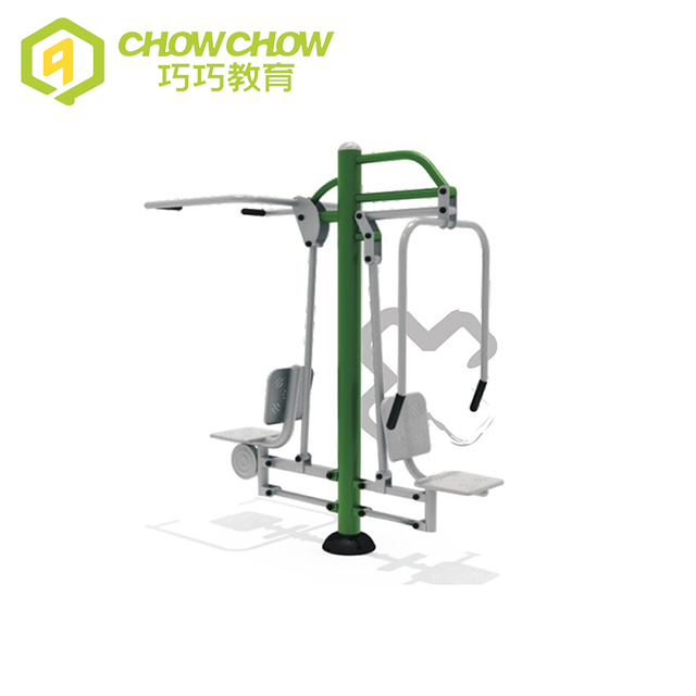 Qiaoqiao Professional Double Sit Push Trainer Outdoor Playground Exercise Outdoor Fitness Equipment