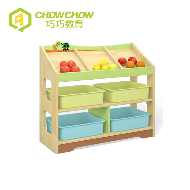 Qiaoqiao Attractive Price Kids Toy Storage Shelf for Kindergarten
