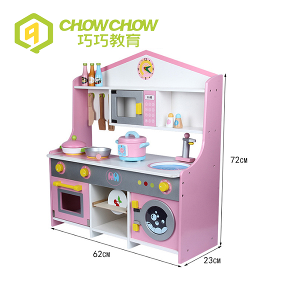 Kids Wooden Pretend Toys Cute Kitchen Set For Sale