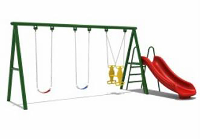outdoor playhouse with slide6