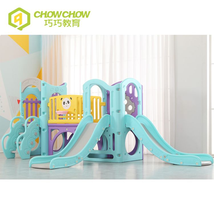 Qiaoqiao Commercial big Plastic Slide Cheap Toys Slide Kindergarten For Kids Indoor Plastic