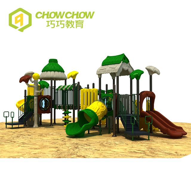 Preschool Outdoor Plastic Playground Equipment Used Playground Slides for Sale