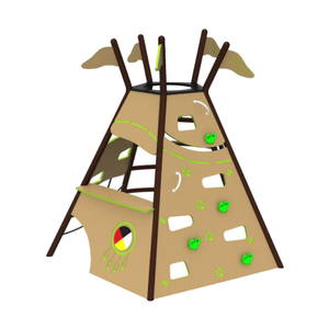 Qiao Qiao Outdoor kids climbing structure for public use playground LLDPE play entertainment climbing frame