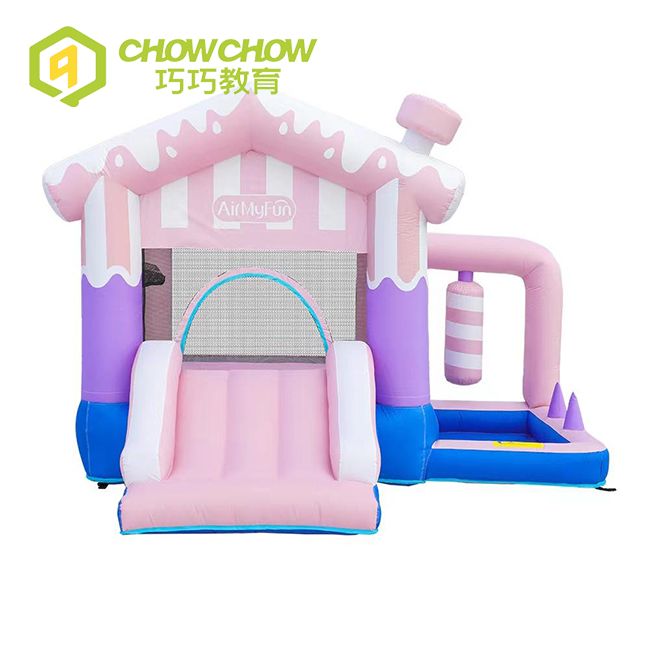 Commercial Kids Water Slide Pool Inflatable Bouncer Star Jumping Castle for Sale