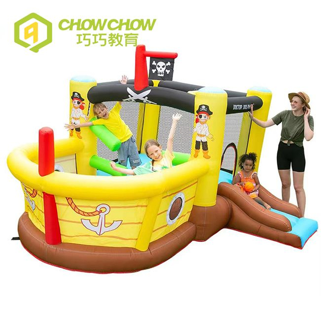 New Design Water Slide Pool Commercial Inflatable Bouncer Pirate Ship for Sale