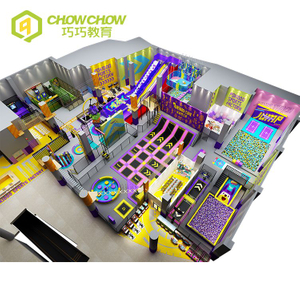 QiaoQiao Customized 2024 new design Commercial Indoor Playground Equipment Trampoline Park wholesale for kids adults