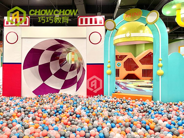 QiaoQiao custom kids large indoor commercial amusement park equipment soft play area slide ball pit indoor playground children