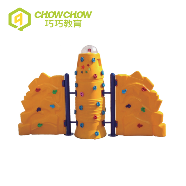 Qiaoqiao Wholesale Outdoor Plastic Climbing Wall Rock Climbing Structure for Kids