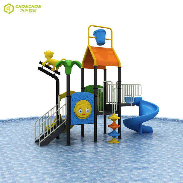 children water park equipments outdoor playground metal tube plastic slide water Kids slide with kids