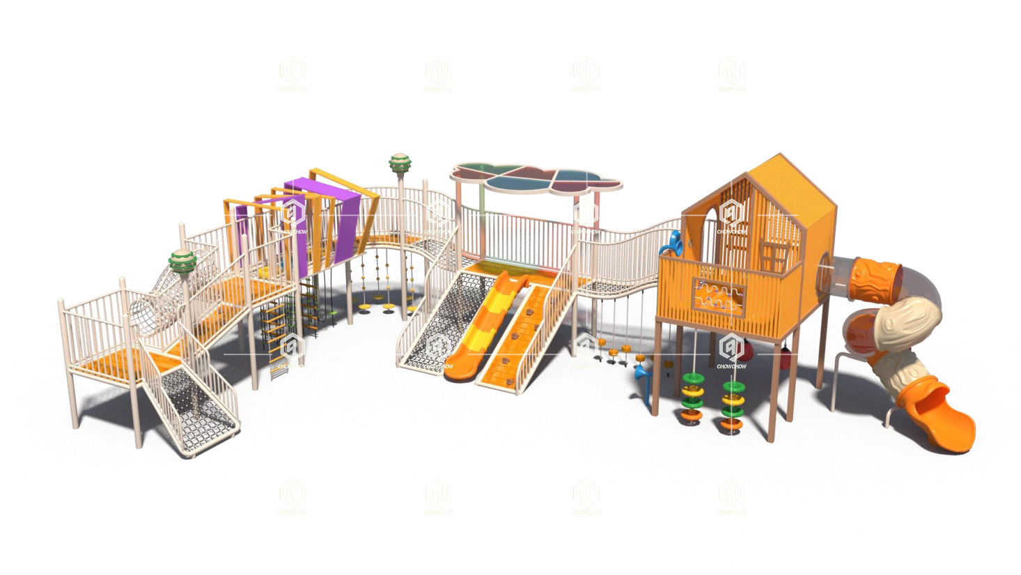 outdoor playground slide