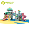 Qiao Qiao Customized Tree House Series Outdoor Kids Baby Slide Plastic Playground Equipment Park for Sale