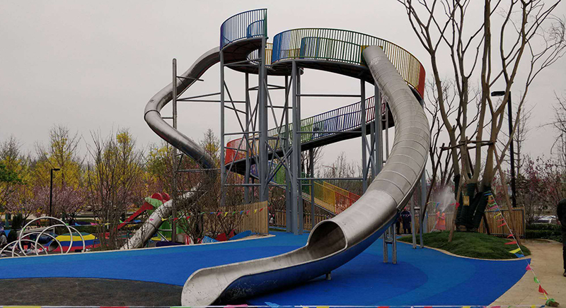 stainless steel outdoor slide
