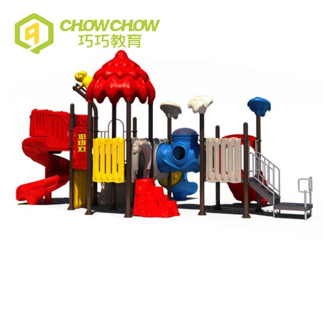 Qiao Qiao Kid Commercial Amusement Park Playground Plastic Slide Park Play Equipment Set