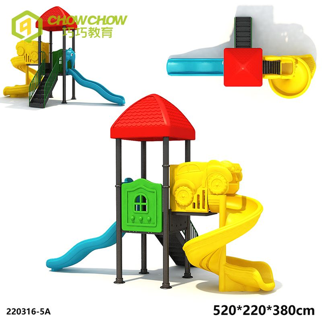 Factory Commercial Plastic Kids play game Outdoor Sports Activity Field Playground Equipment Slide Sets