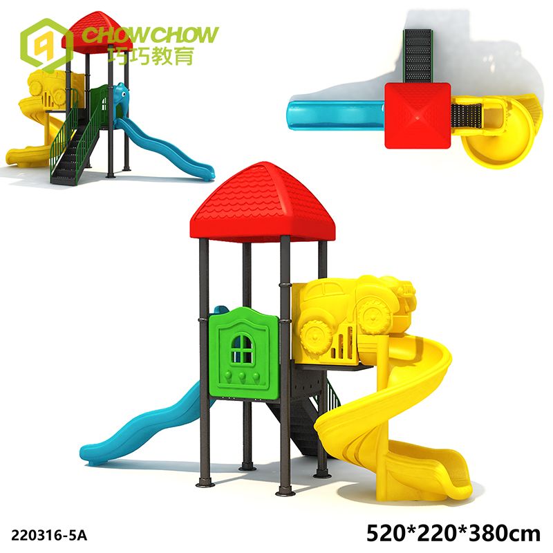 Factory Commercial Plastic Kids play game Outdoor Sports Activity Field Playground Equipment Slide Sets