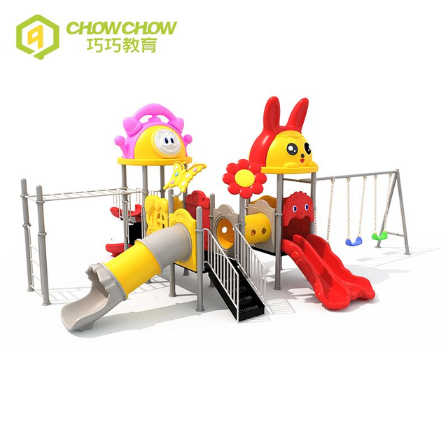 Commercial high quality kids Outdoor Playground Equipment large Plastic Slides
