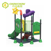Qiaoqiao Outdoor Playground Colorful Small Plastic Slide with 76mm Post Equipment for Preschool