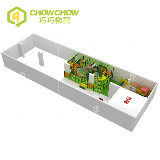 Qiao Qiao Indoor Soft Play Small Amusement Park Equipment With Trampoline